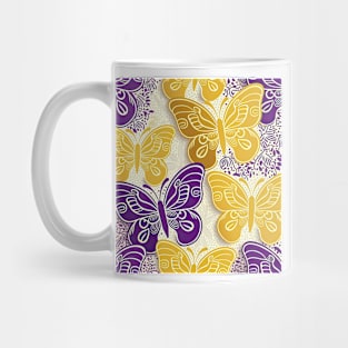 A Colorful Butterfly Pattern Mug